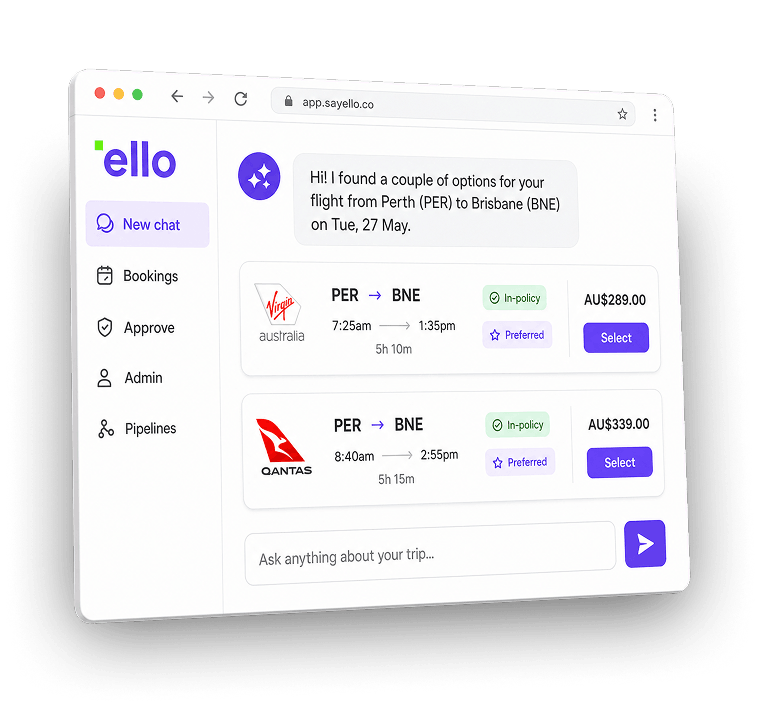 ello for Business Travel